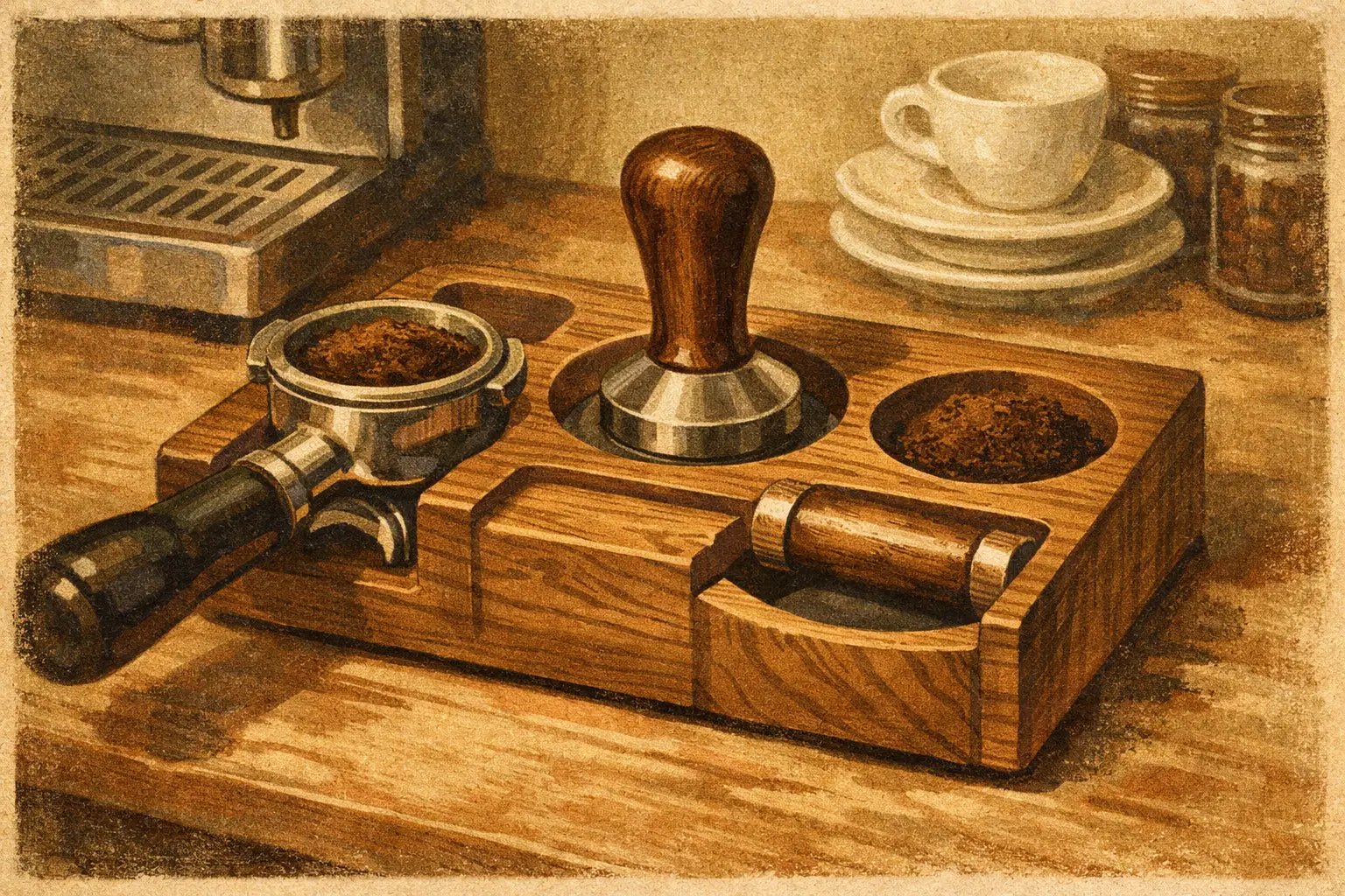 Choosing an Espresso Tamping Station Wood