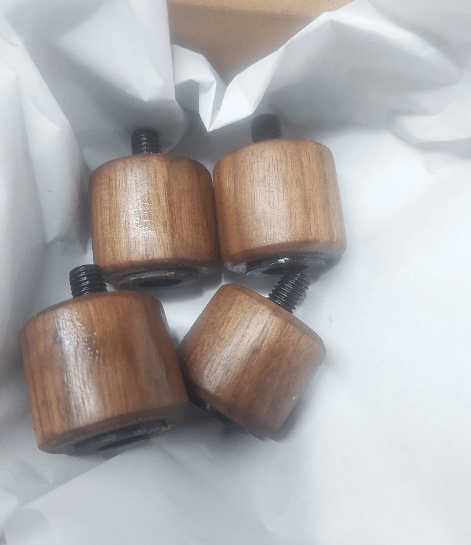 Custom Wood Feet Set for Lelit Bianca | Premium Replacement Wooden Legs for Espresso Machine | Walnut, Oak, Maple Custom Upgrades