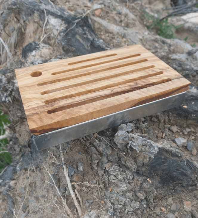 Gaggia Low Profile / Slim drip tray - Wooden cover with Stainless base