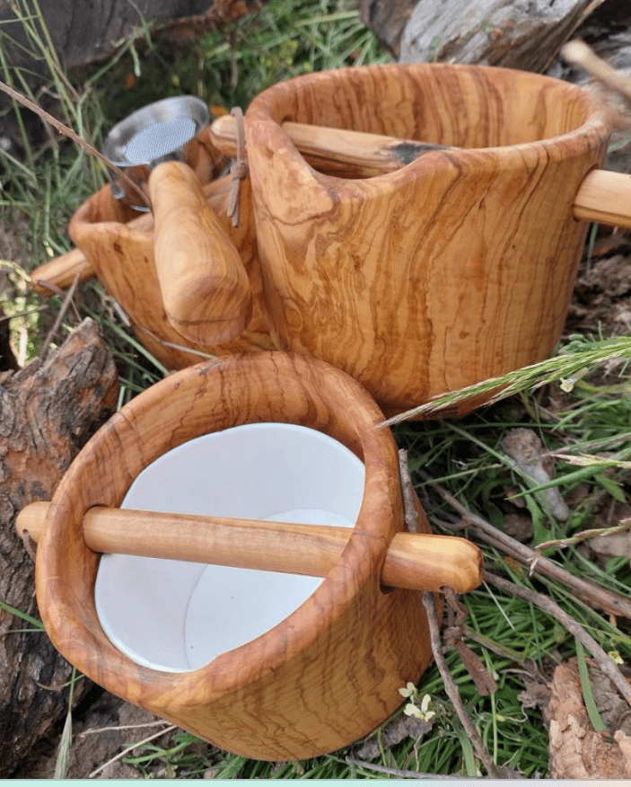 Wooden Espresso Knock Box | Olive, Oak & Walnut
