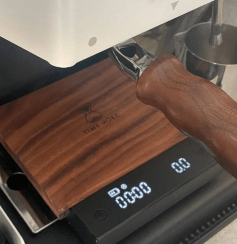 Handmade Wooden Mat for Timemore Scale | American Walnut, Oak, Olive Wood Tray for Timemore Black Mirror, Nano | Premium Coffee Bar Accessories & Gear