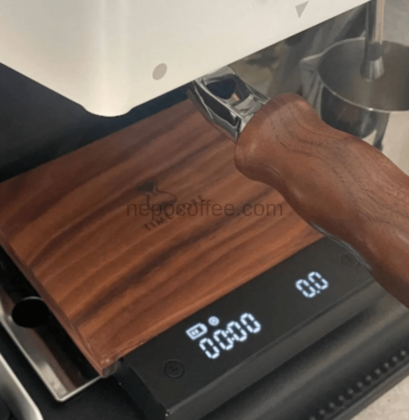 Handmade Wooden Mat for Timemore Scale | American Walnut, Oak, Olive Wood Tray for Timemore Black Mirror, Nano | Premium Coffee Bar Accessories & Gear