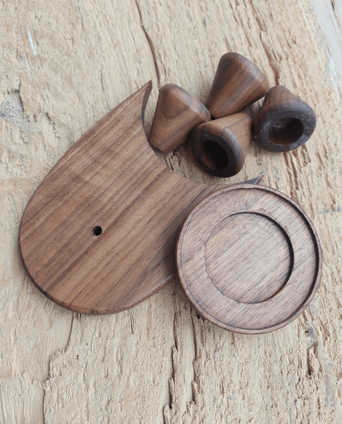 Wood Accent Set for Niche Zero Coffee Grinder