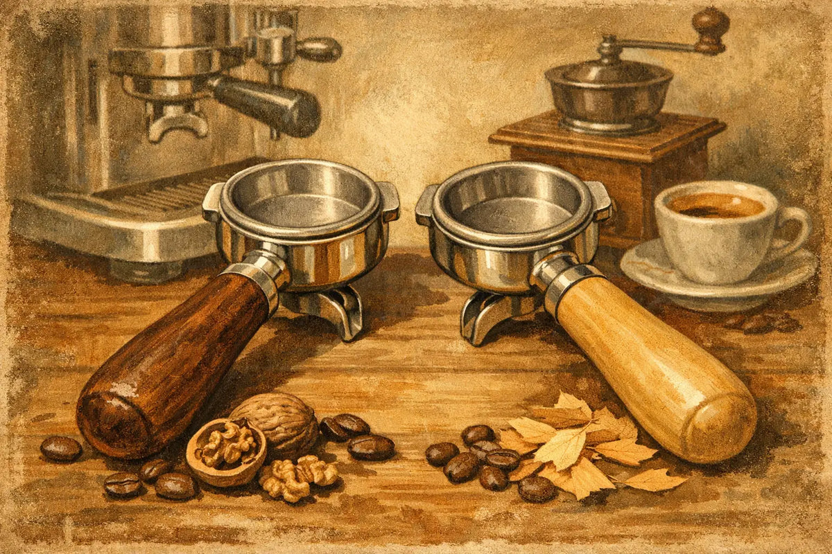 Walnut Versus Maple Handles for Espresso