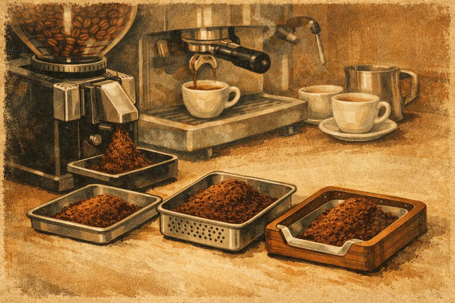 Choosing a Grinder Tray for Espresso