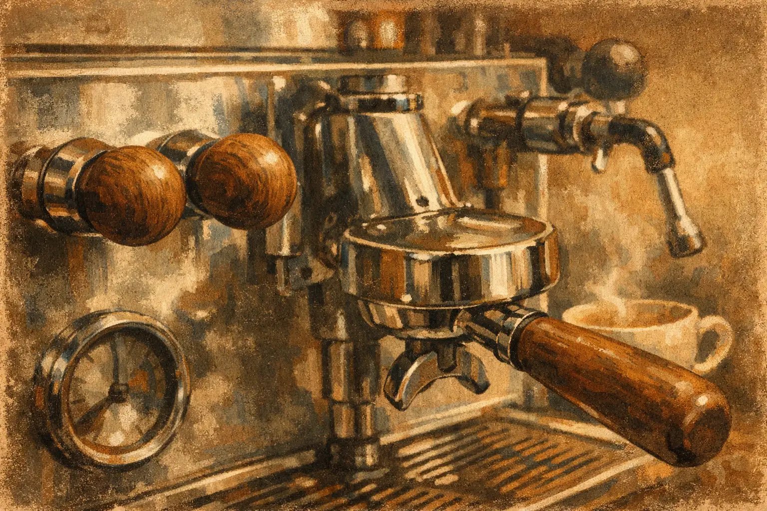 ECM Machine Wooden Knobs for a Better Feel