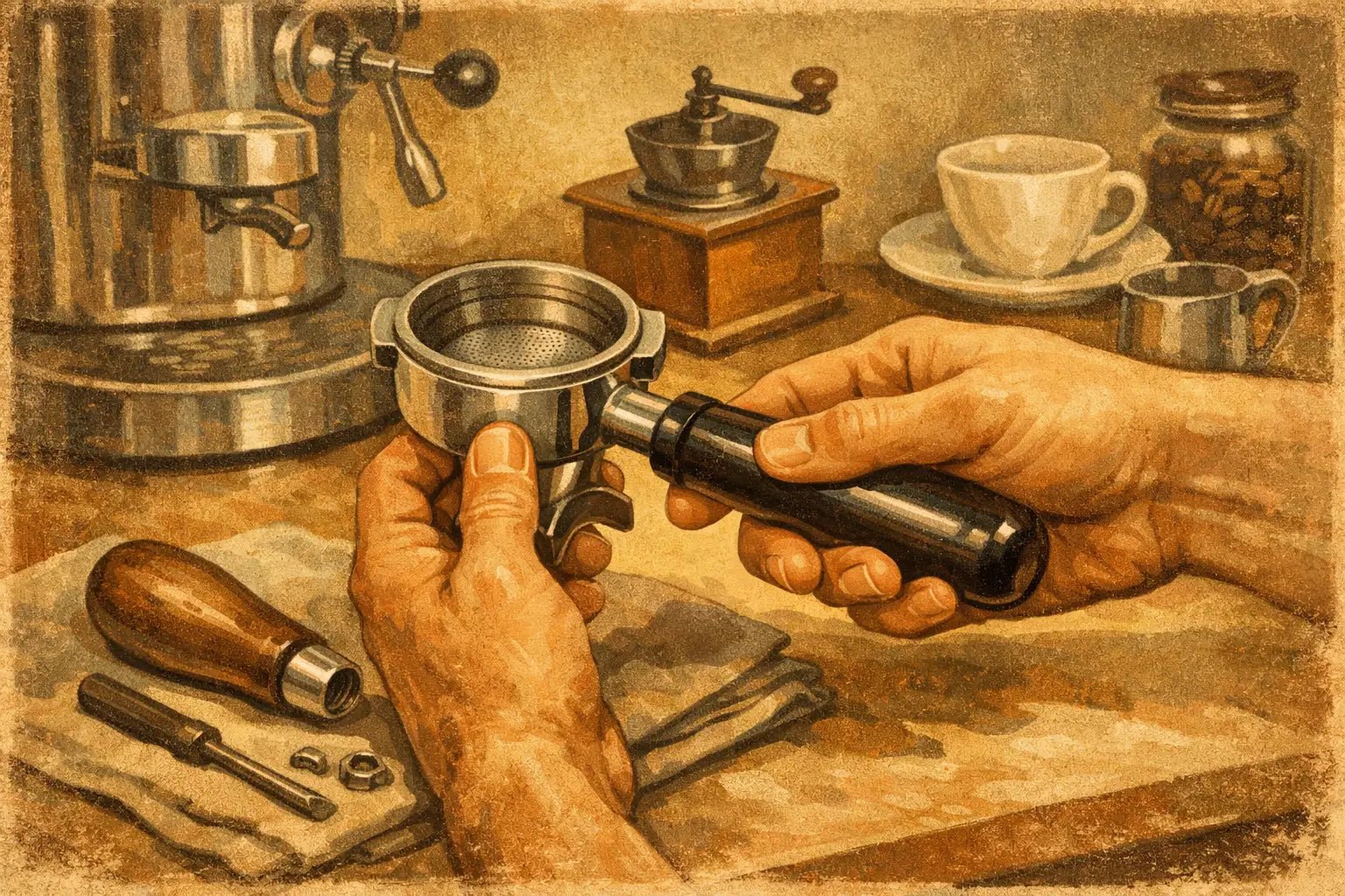How to Replace a Portafilter Handle at Home