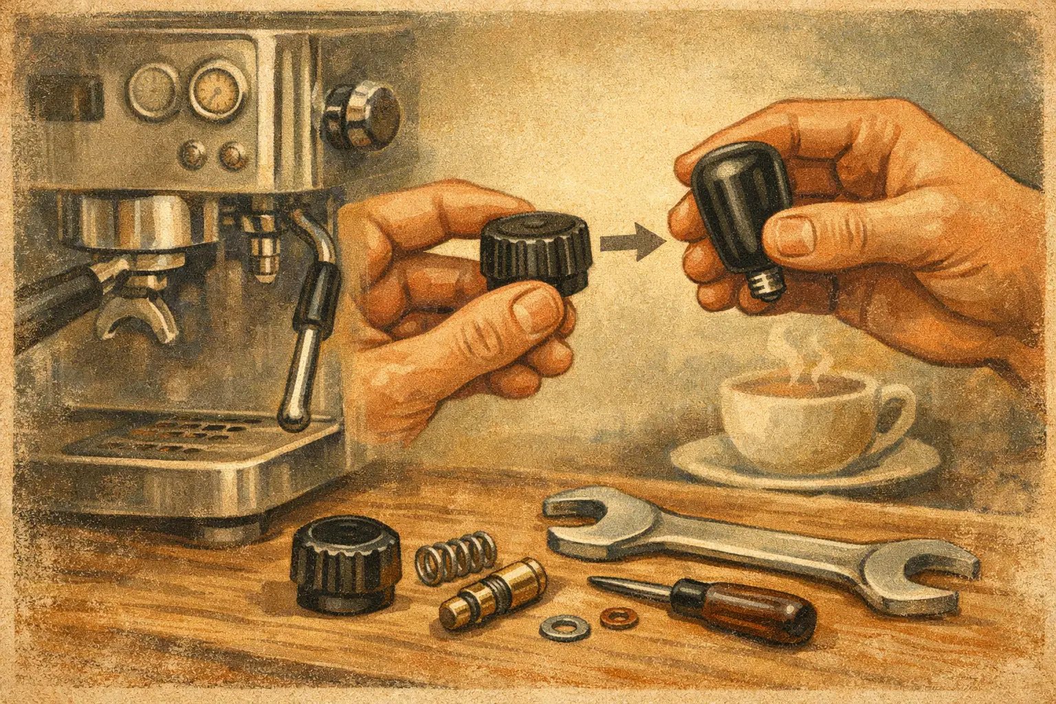 Lelit Steam Knob Replacement Fitment Guide
