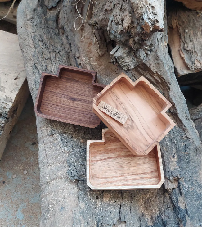 Wood Tray for Eureka Mignon - American Walnut - Oak - Olive Wood - Ashwood (not for Libra models )