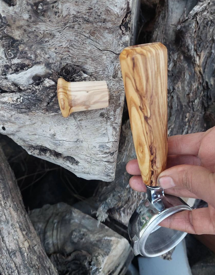 Mango de portafiltro de madera - Olivo, Nogal, Roble, Ébano ...