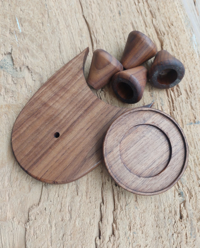 Wood set for - Niche Zero Coffee Grinder - - Olive Wood - Walnut - Oak Wood