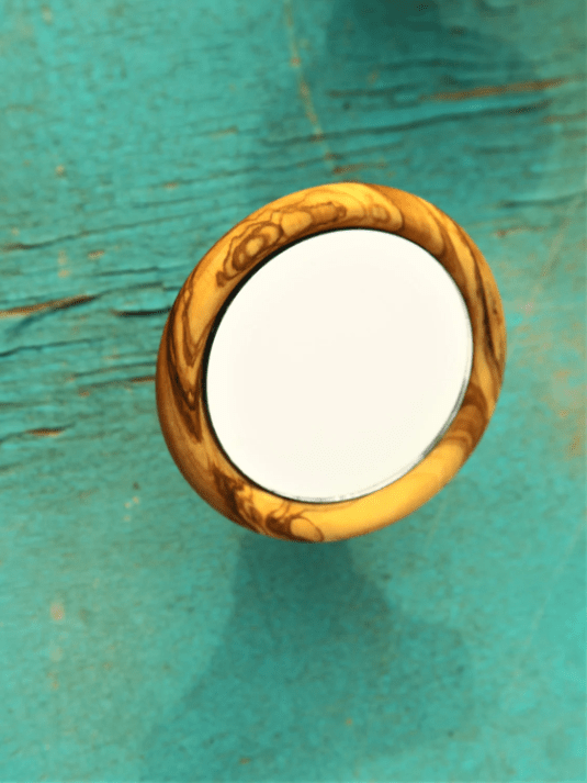 HHandmade Magnetic Shot Mirror - Adjustable Espresso Reflective Mirror in Walnut, Olive, & Oak Wood - #Nepocoffee#