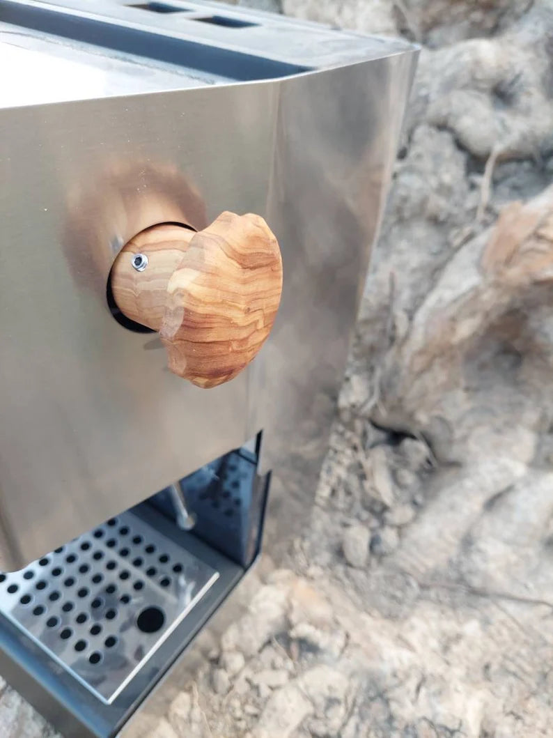 Wooden Steam Knob For Gaggia Classic