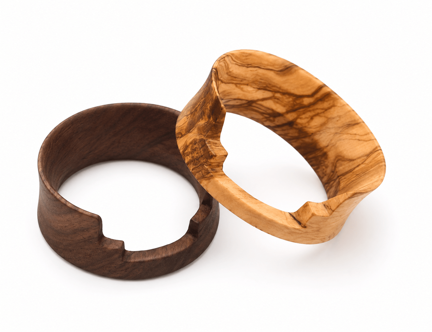 Magnetic 58mm Espresso Dosing Ring for Eureka Mignon | Handmade Wooden Coffee Funnel | Premium Olive, Walnut & Oak Barista Accessories - #Nepocoffee#