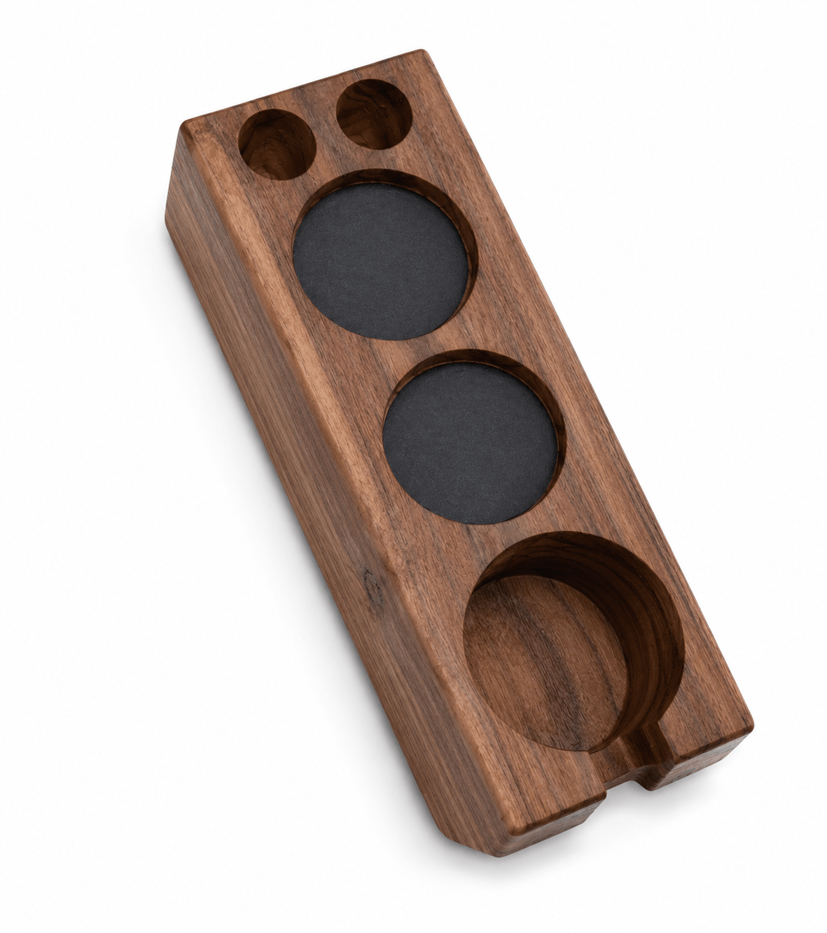 Premium Wooden Espresso Portafilter Stand Holder – Fits All Sizes (51mm, 53mm, 54mm, 58mm)